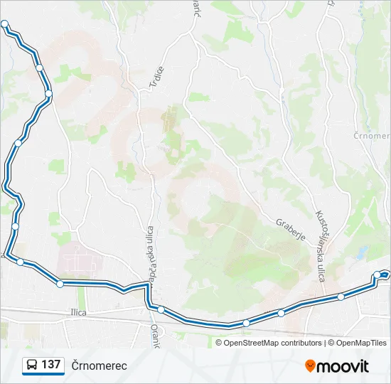 137 Bus Line Map