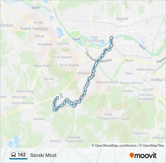 162 Bus Line Map