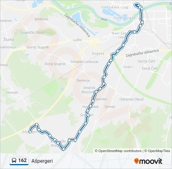 162 Bus Line Map