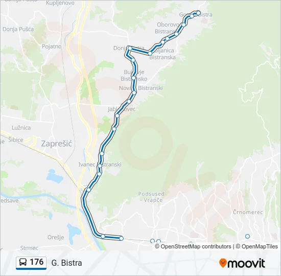 176 Bus Line Map