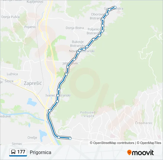 177 Bus Line Map
