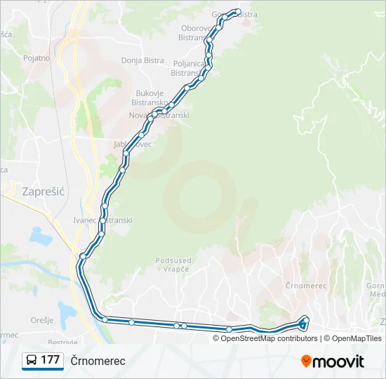 177 Bus Line Map