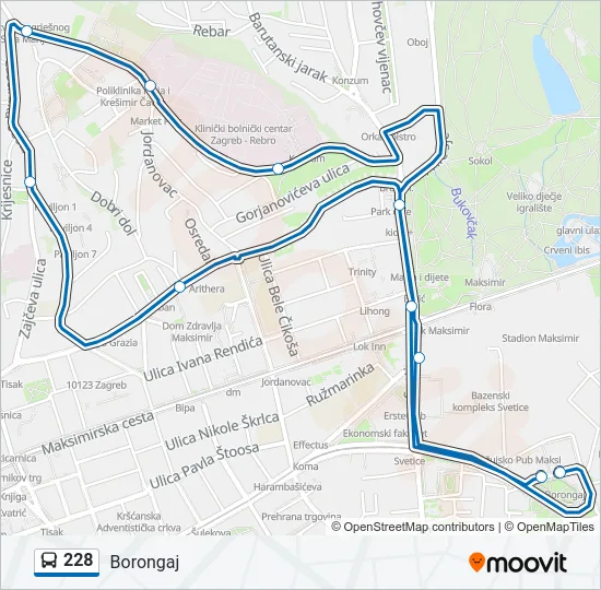 228 Bus Line Map