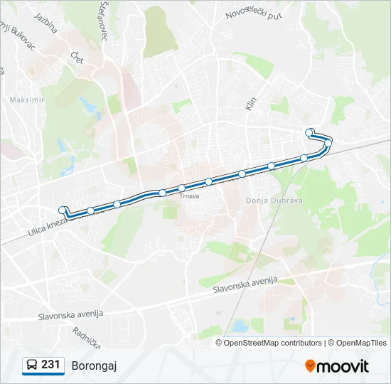 231 Bus Line Map