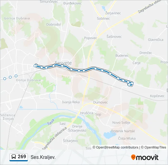 269 Bus Line Map