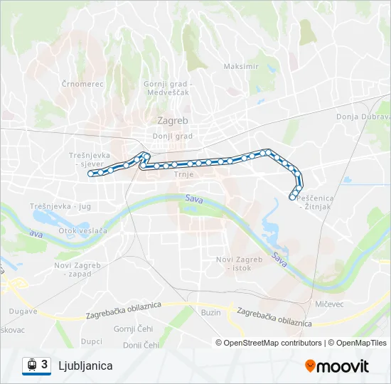 3 Light Rail Line Map