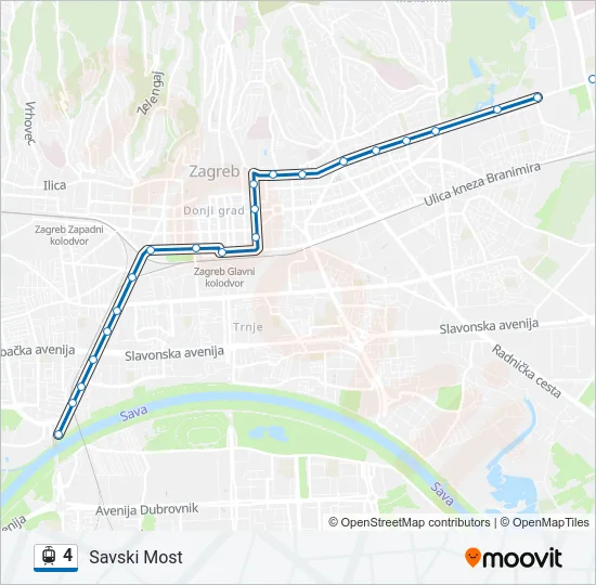 4 Light Rail Line Map