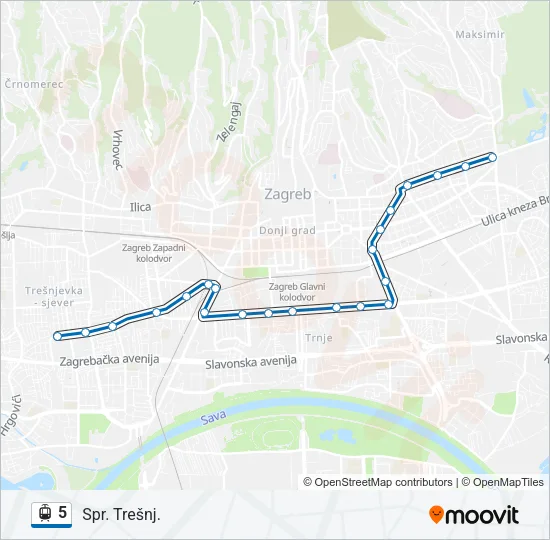 5 Light Rail Line Map