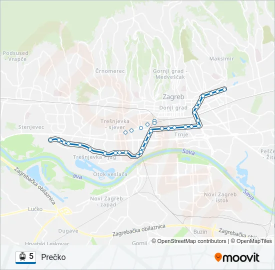 5 Light Rail Line Map