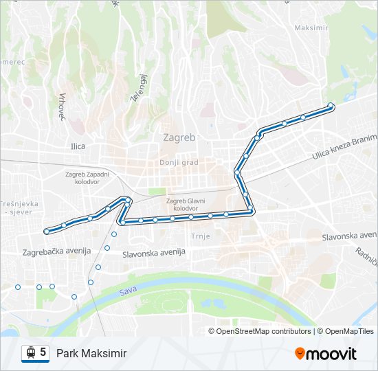 5 light rail Line Map