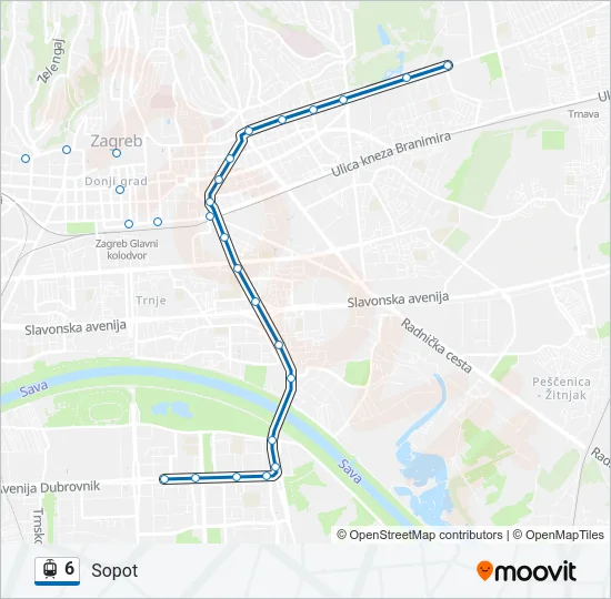 6 Light Rail Line Map