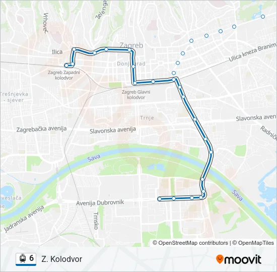 6 Light Rail Line Map