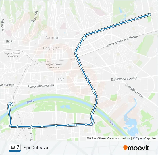 7 Light Rail Line Map