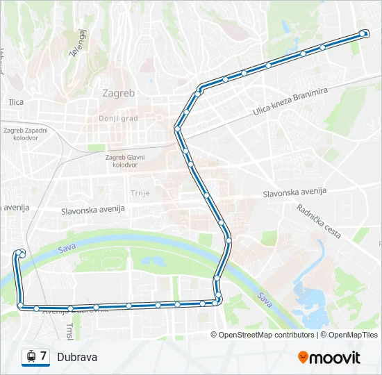 7 Light Rail Line Map
