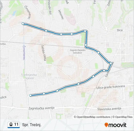 11 Light Rail Line Map