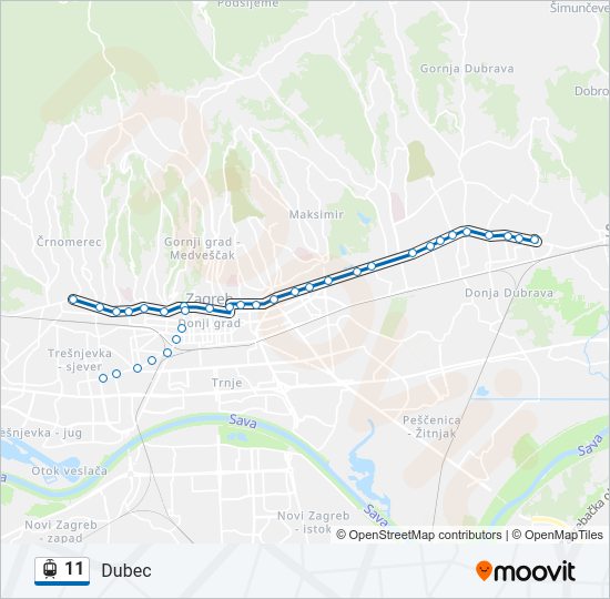 11 light rail Line Map