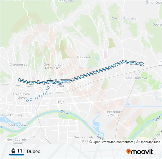11 Light Rail Line Map