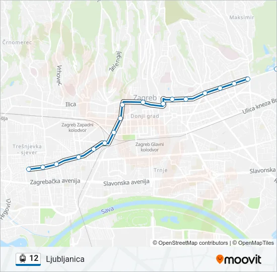 12 Light Rail Line Map