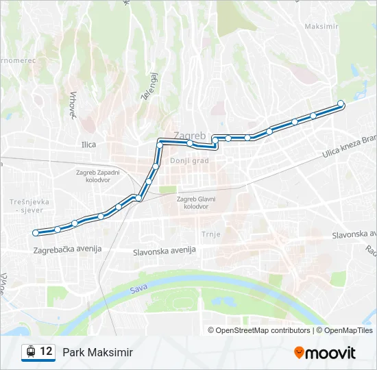 12 Light Rail Line Map