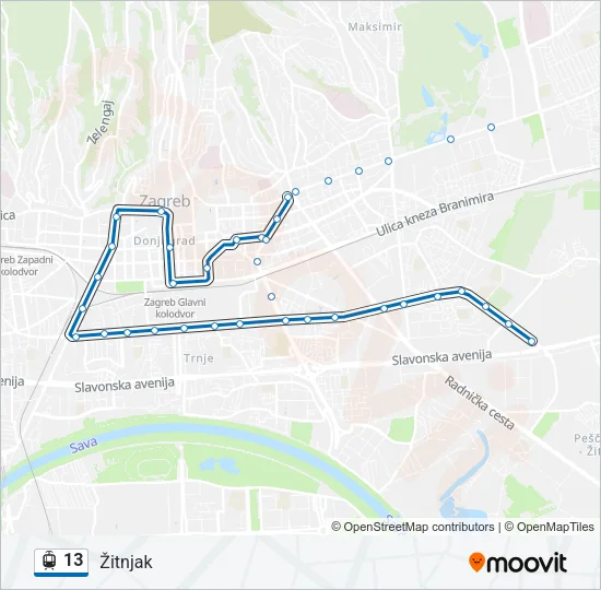 13 Light Rail Line Map