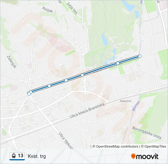 13 Light Rail Line Map