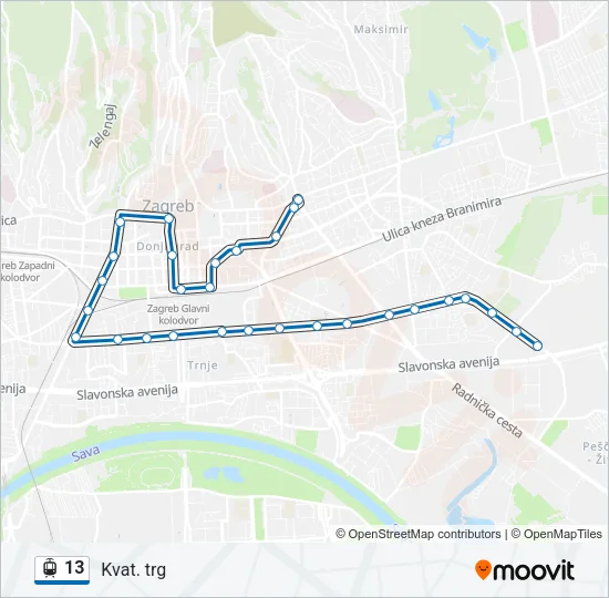 13 Light Rail Line Map