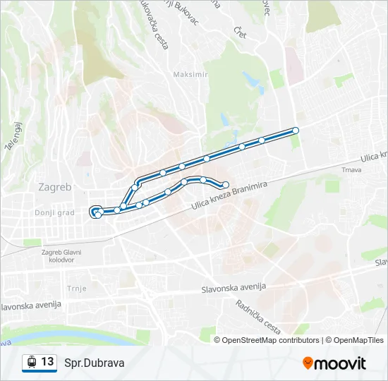 13 Light Rail Line Map