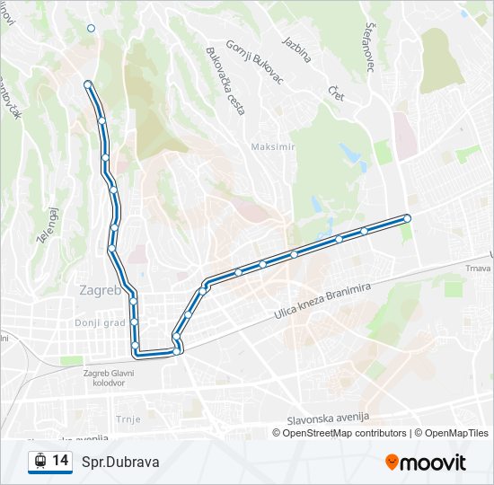 14 light rail Line Map