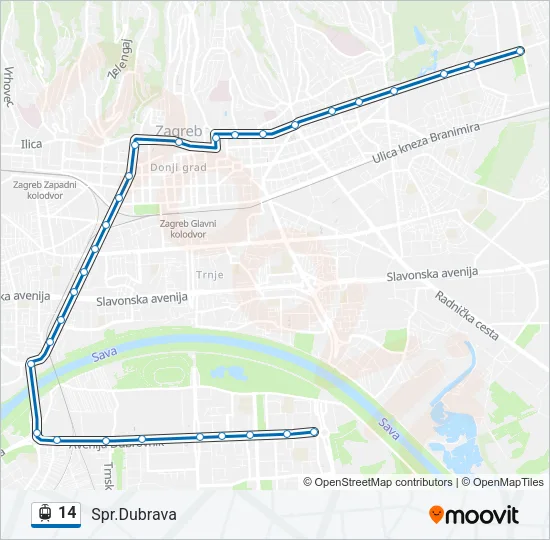 14 Light Rail Line Map