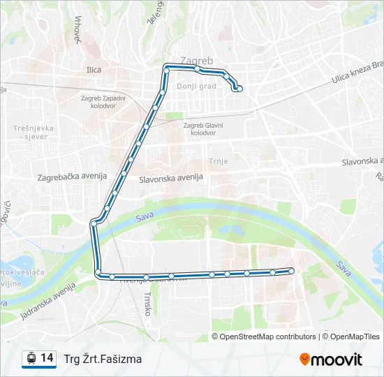 14 Light Rail Line Map