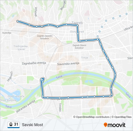 31 light rail Line Map