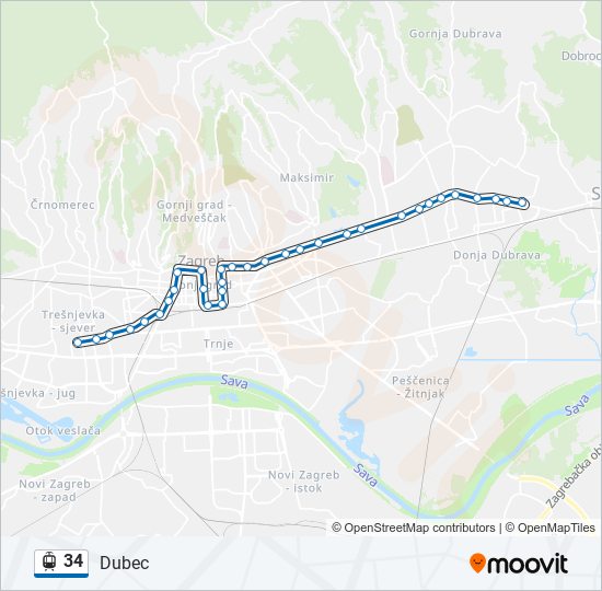 34 light rail Line Map