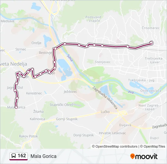 162 Bus Line Map