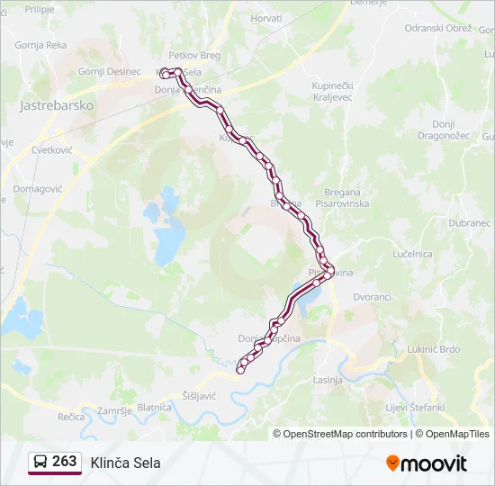 263 Bus Line Map