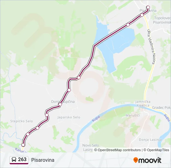 263 Bus Line Map
