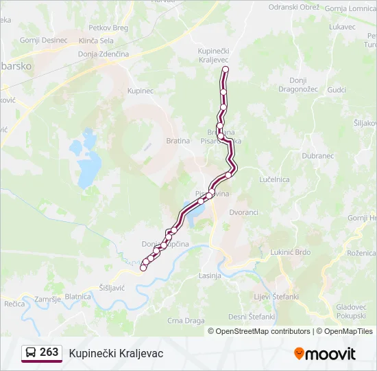 263 Bus Line Map