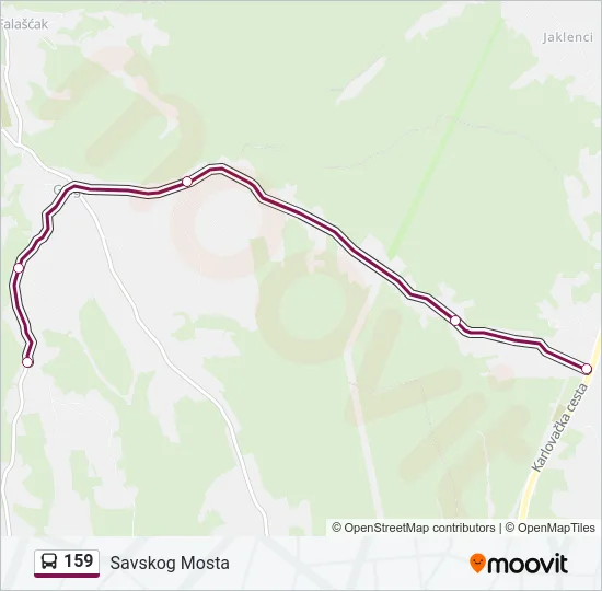 159 Bus Line Map