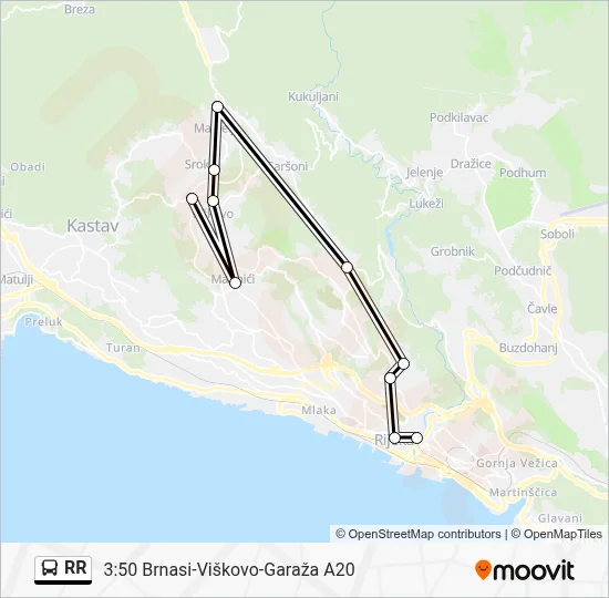 RR Bus Line Map