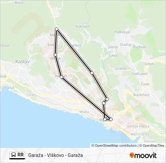 RR Bus Line Map