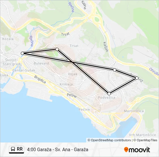 RR Bus Line Map