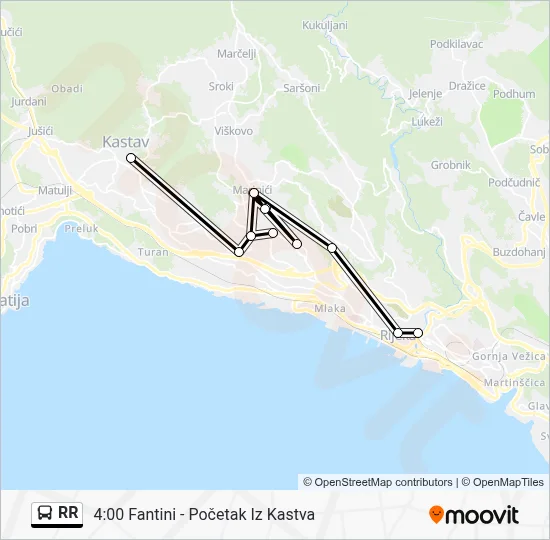 RR Bus Line Map