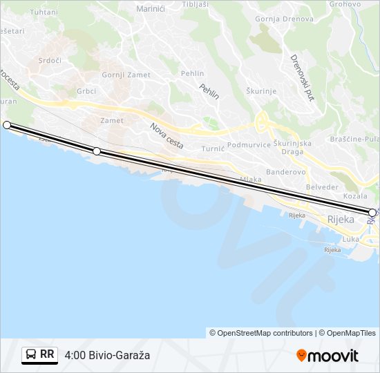 RR Bus Line Map