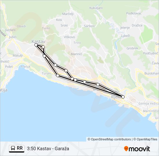RR Bus Line Map