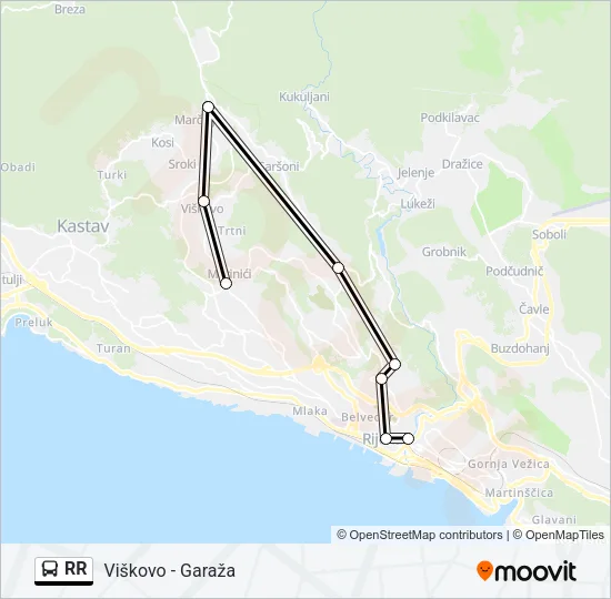 RR Bus Line Map