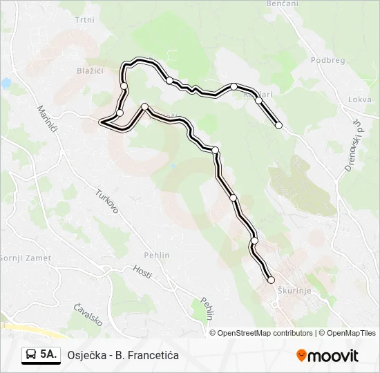5A. Bus Line Map