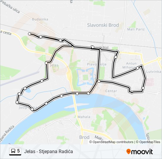 5 bus Line Map