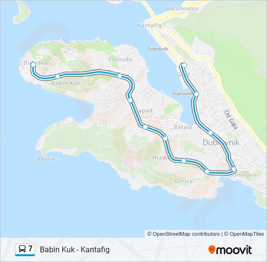 7 bus Line Map