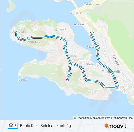 7 bus Line Map