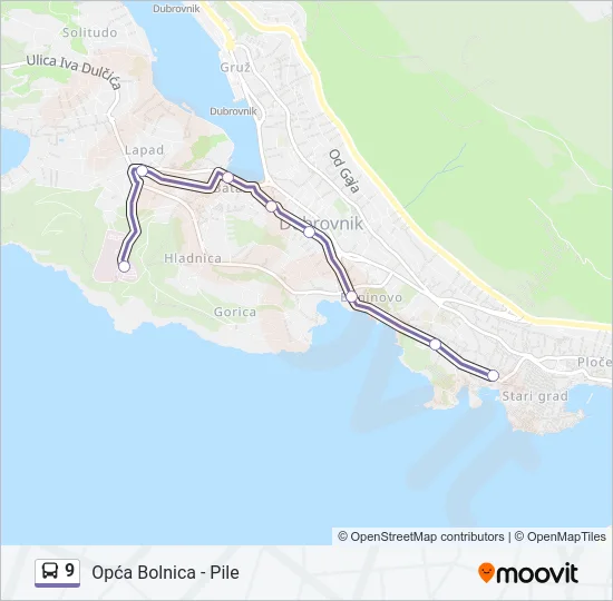 9 Bus Line Map