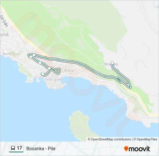 17 Bus Line Map